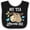 Black and White, variant on Inktastic My Tia Loves Me with Sloth and Hearts Boys or Girls Baby Bib