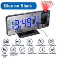 thumbnail image 5 of Despertador de proyección digital LED Despertador electrónico con proyección Radio FM Proyector de tiempo Reloj silencioso para dormitorio C, 5 of 5