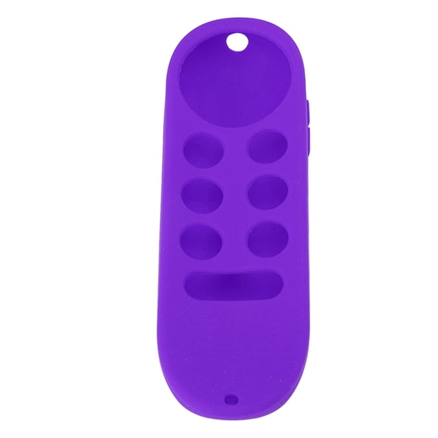 Silicone Remote Control Case, Precise Cutouts Remote Control Case With Lanyard For Anti Falling Purple