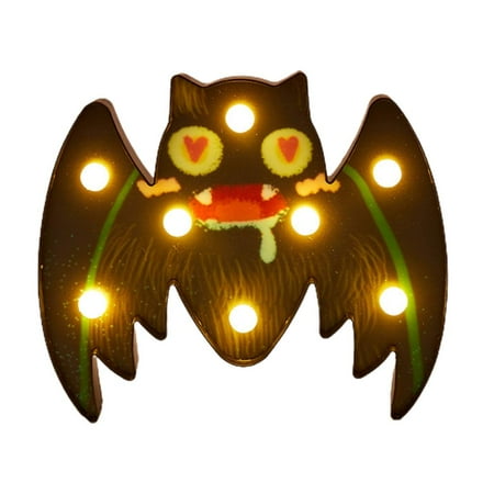 

3D Halloween Pumpkin Skeleton Bat Spider Night Light Halloween Decoration LED Lights for Family Parties Bars Restaurants