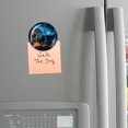 thumbnail image 6 of Round Fridge Magnets, 1Pcs 3in Cute Refrigerator Magnets Decorative for Whiteboard, Classroom, Locker, Kitchen, Birthday GiftsBlue Dragon with Glowing Wings And Fiery Breath, 6 of 6