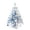 A, variant on DIY Flocked Mini Christmas Tree Kit, Winter Magic Blue Theme with Ornaments Lights
