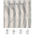 thumbnail image 5 of Blue Striped Bed Skirt Queen Size, Modern Farmhouse Stripes Rustic Wrap Around Bed Skirting with Adjustable Elastic Strap, Dust Ruffle Pleated Bedskirts 16 Inch Drop for Bedroom Queen Beds, 5 of 9