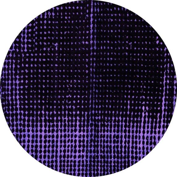 Ahgly Company Indoor Round Abstract Pink Modern Area Rugs, 6' Round
