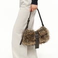 thumbnail image 4 of PRIYAL Tote Bag for Women Faux Fur Shoulder Bag Hobos Purse Large Satchel Handbag for Work Travel Shopping, 4 of 5