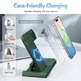 thumbnail image 4 of Wireless Charger,3 in 1 Charging Station Compatible for iPhone,Fast Charging Portable Charger Compatible for iPhone 17 16 15 14 13 12 11 Pro Max Mini Plus SE X XS 8 Plus&iWatch,AirPods,Dark Green, 4 of 9