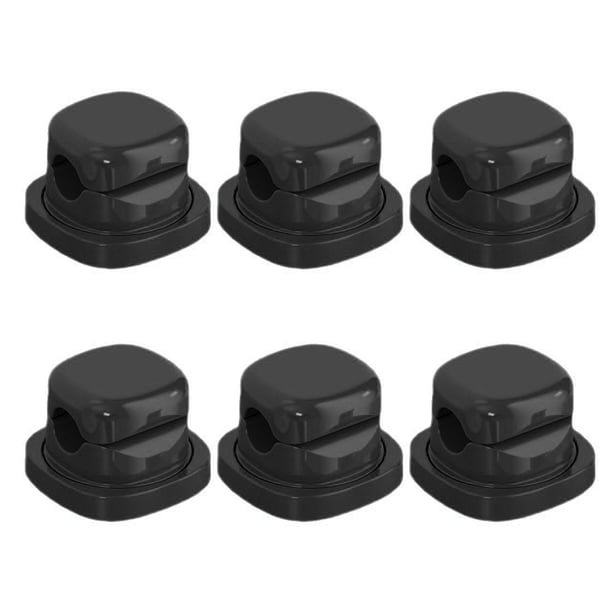 Organizador de cables magnético con clip para la gestión de cables, adhesivo, giratorio de 360 grados, para mesita de noche, escritorio y oficina.