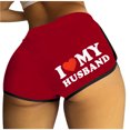 thumbnail image 2 of Shorts for Women under $5! Cagogo Booty Shorts for Women Sexy Naughty Letter Printed Yoga Dance Gym Workout Running Active Hot Shorts Pants Briefs Loungewear Pajama, 2 of 3