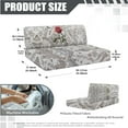 thumbnail image 6 of XYZCANDO Beautiful Rose Print Rv Dinette Cushion Covers,Stretchable Cushion Cover,RV Cushion Slipcover,Easy Installation,2 Backrest Covers and 2 Bench Covers Cute Designed for Ladies(Light Gray), 6 of 6