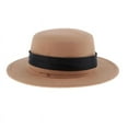 thumbnail image 2 of Vintage Fedora Hat Flat Top Jazz Hat Men Party Trilby Hat Khaki, 2 of 6