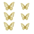 thumbnail image 2 of Blue Moon Studio Gold 3D Butterfly Mirror Wall Decals, Adult/Teen/Tween, 6 Pack, 2 of 6