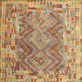thumbnail image 1 of Ahgly Company Indoor Square Contemporary Brownish Green Southwestern Area Rugs, 6' Square, 1 of 6