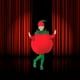 thumbnail image 3 of BRIGHTFUFU 1 juego de trajes de actuación de tomate lindo ropa y traje de tela de sombrero (130-140 cm), 3 of 7