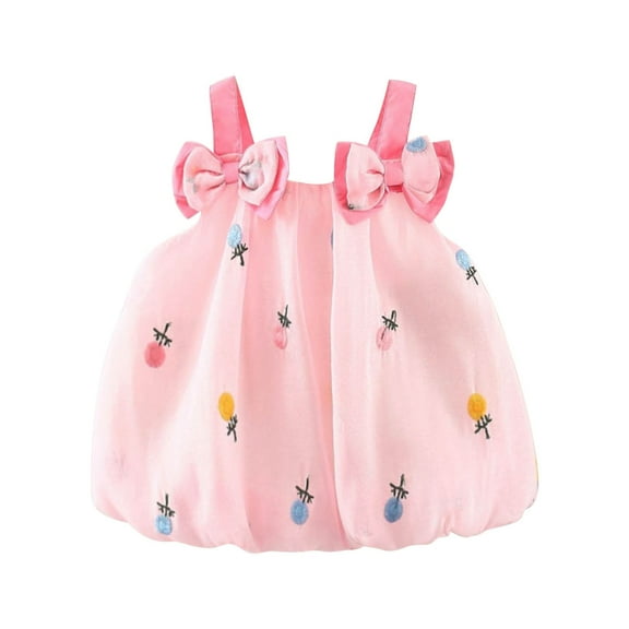 RIJOPUTY Flower Girl Dresses for Wedding Butterfly Dress for Girls Infant Girl Clothes 0-3 Months Dress Up 5t Gifts 3 Year Old Girl Girls 5 Years Old Gift Ideas Princess Dress Trunk Hottest