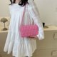 thumbnail image 1 of Bolsos de hombro de cuero de PU con solapa para mujer Bolso bandolera de embrague elegante simple (rosa) Ndcxsfigh Para Estrenar, 1 of 2