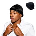 thumbnail image 1 of nipocaio 1 piece men's gold velvet solid headband cap black braid cap, 1 of 5