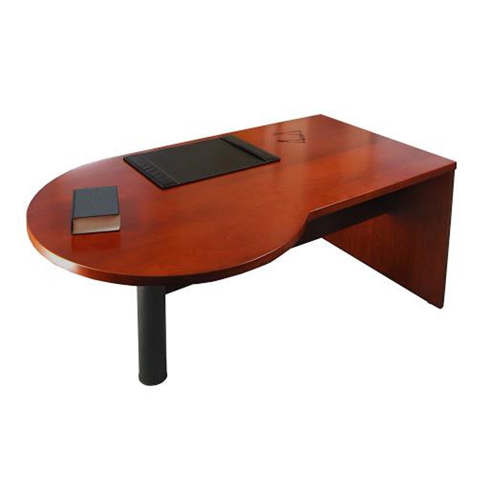 PSHAPED Desk (Right)FinishMedium Cherry Veneer