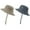 2 Pack Dark Khaki & Dark Gray, variant on Zando Sun Hats for Kids Breathable UPF 50  Bucket Hat for Boys Grils Adjustable Summer Beach Fishing Safari Hat