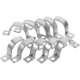 thumbnail image 5 of Abrazadera de tubo galvanizado de alta resistencia, soporte en forma de U para montaje en pared, abrazadera de correa de tubo redondo para tubería de agua y fijación de cables, 10 Uds., 5 of 5