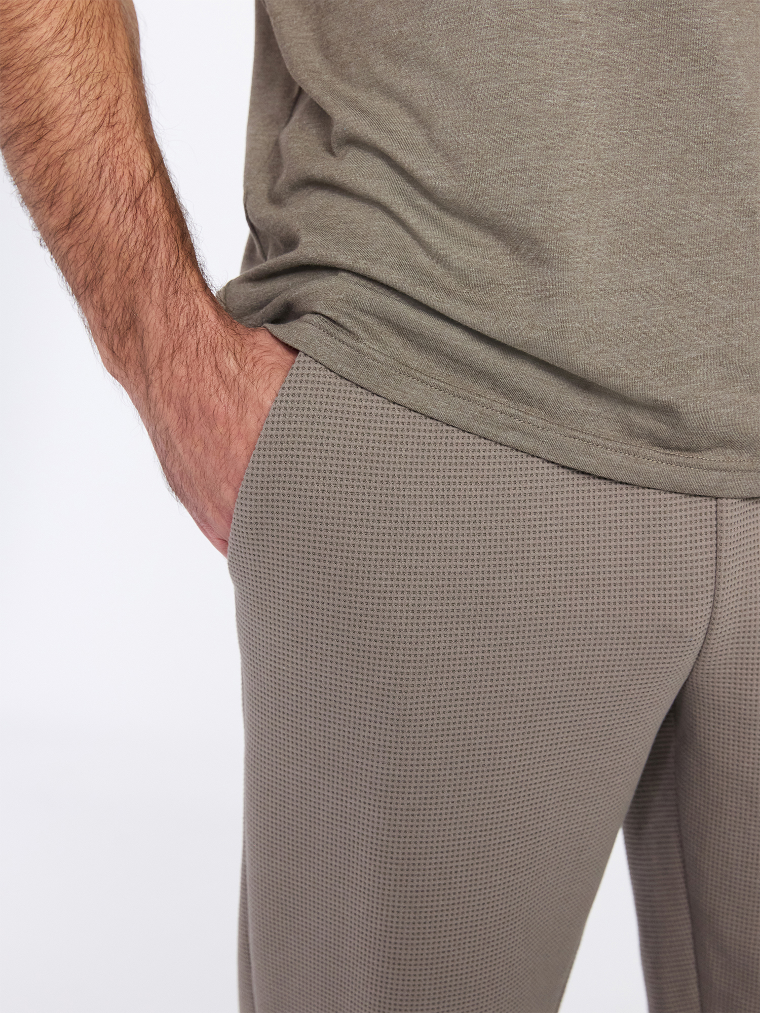 Athletic Works Men's and Big Men's Waffle Knit Joggers Pants, 30" Inseam, Size S-3XL