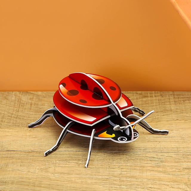 Paper Three-dimensional Ladybird Puzzle DIY Assembled Insect Children's Toys