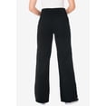 thumbnail image 2 of Woman Within Plus Size Stretch-Cotton Knit Pull-On Wide-Leg Leggings, 2 of 6