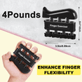 thumbnail image 6 of Grip Strength Trainer 4Pcs - Adjustable Hand Grip Strengthener, Finger Exerciser, Hand Extension Exerciser & Forearm Workout Ring for Muscle Building & Injury Recovery, 6 of 7