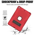 thumbnail image 3 of Dteck Case for Apple iPad 8th Generation 10.2-inch 2020 Released,Shockproof Kickstand Armor 3-Layer Protection Rubber Hybrid iPad 7th Gen 10.2" 2019 Case without Screen Protector Cover,Red+Black, 3 of 6