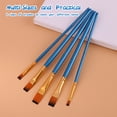 thumbnail image 3 of TFixol 5pcs Juego de pinceles de pintura Kit Artista Pincel plano Múltiple TFixol Cepillo de pintura, 3 of 7