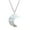 B, variant on Jewelry VerPetridure Moon Safety Long Life Lock Necklace able silver Necklace