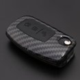 thumbnail image 5 of Funda de Fibra de Carbono ABS brillar para Ford Carbono D+Negro Llavero de Silicona para Llave de Coche, 5 of 5