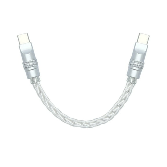 Type C Braided Cable with Eight Cored Silver Plated Coppered Designing for Efficient Charging and Data Transmission