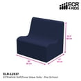 thumbnail image 2 of SoftZone® Wave Pre-School Sofa - Navy, 2 of 2