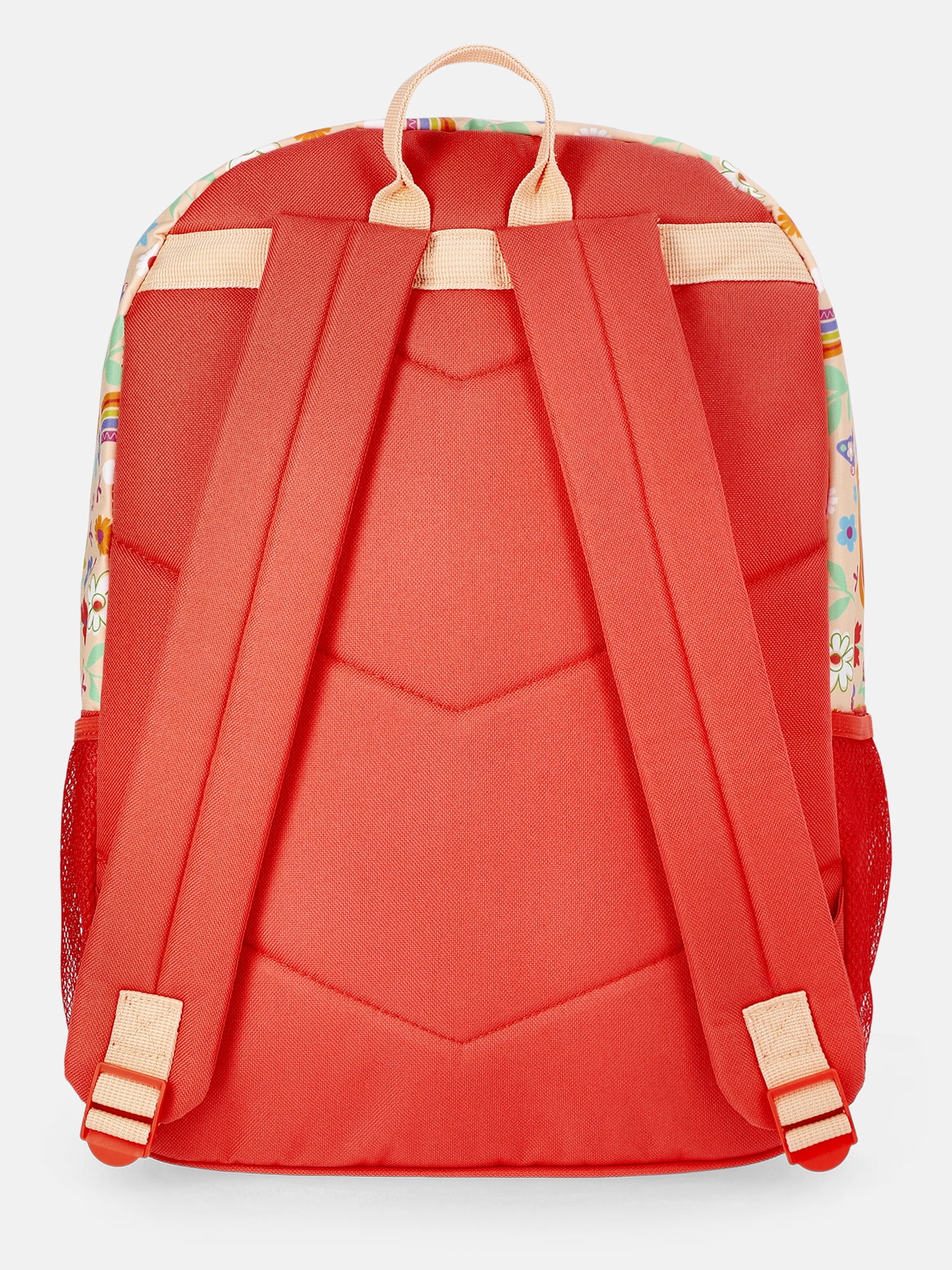 Wonder Nation Kids' 17" Rainbow Gardens Backpack, Coral Rose