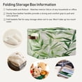 thumbnail image 6 of Square Storage Basket 14.2*10.2*8.3 Inch One Sizex1 Shelf Basket Open Home Storage Bins Bedroom Storage Basket Closet Storage Stylish Decor Green Bamboo Leaves, 6 of 9
