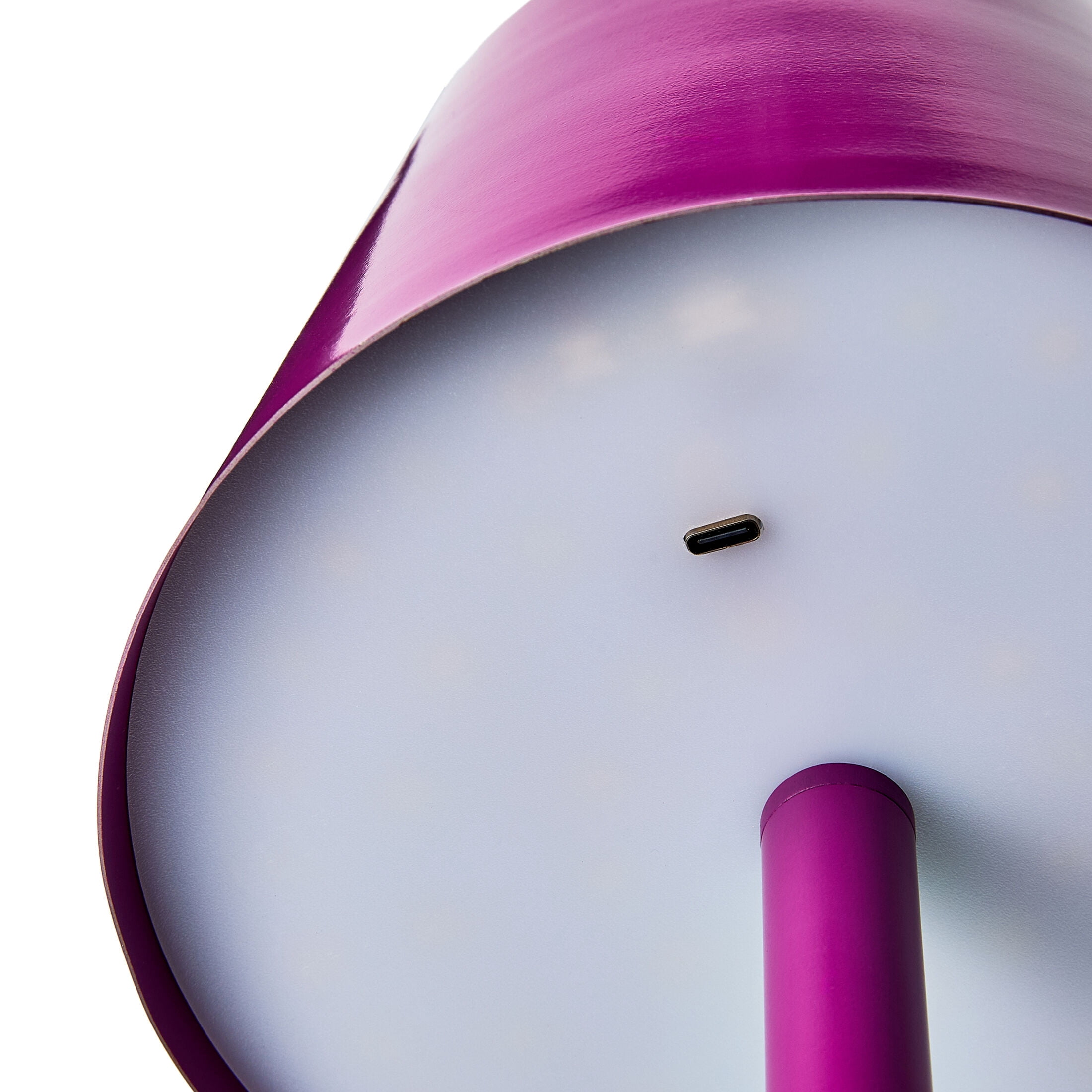 Mainstays 60 in LED Rechargeable Metal Floor Lamp, Purple