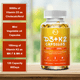 thumbnail image 3 of Vitamina D3 con suplemento K2, 5000 UI vitamina D3 y 100 MCG vitamina K2 para los huesos y el corazón,120 cuenta, 3 of 4