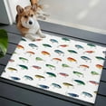 thumbnail image 5 of Colorful Fish Bathroom Rug Washable 2x3 Entryway Rug Non Slip Watercolor Cartoon Fishing Front Door Mat Low Pile Indoor Doormat Throw Floor Carpet for Kitchen Bedroom Entrance, 5 of 8