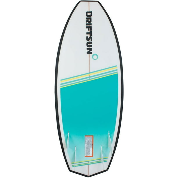 Driftsun 4 ft beginner to intermediate throwdown wakesurf board with 4 fins deals