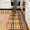 Orange and Black Checkered Pattern, variant on Green and Black Checkered Pattern 2 Piece Flannel Kitchen Floor Mat Set, Bathroom Floor Mats Soft Cushioned Gift Ideas for Kitchen Entryway Bathroom