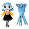 thumbnail image 5 of 28cm Coraline Plush Stuff Cartoon Figure Kawaii Doll Soft Pillow Ugly Kids Cute Collectible Dolls Decoration Toys Birthday Gifts, 5 of 10