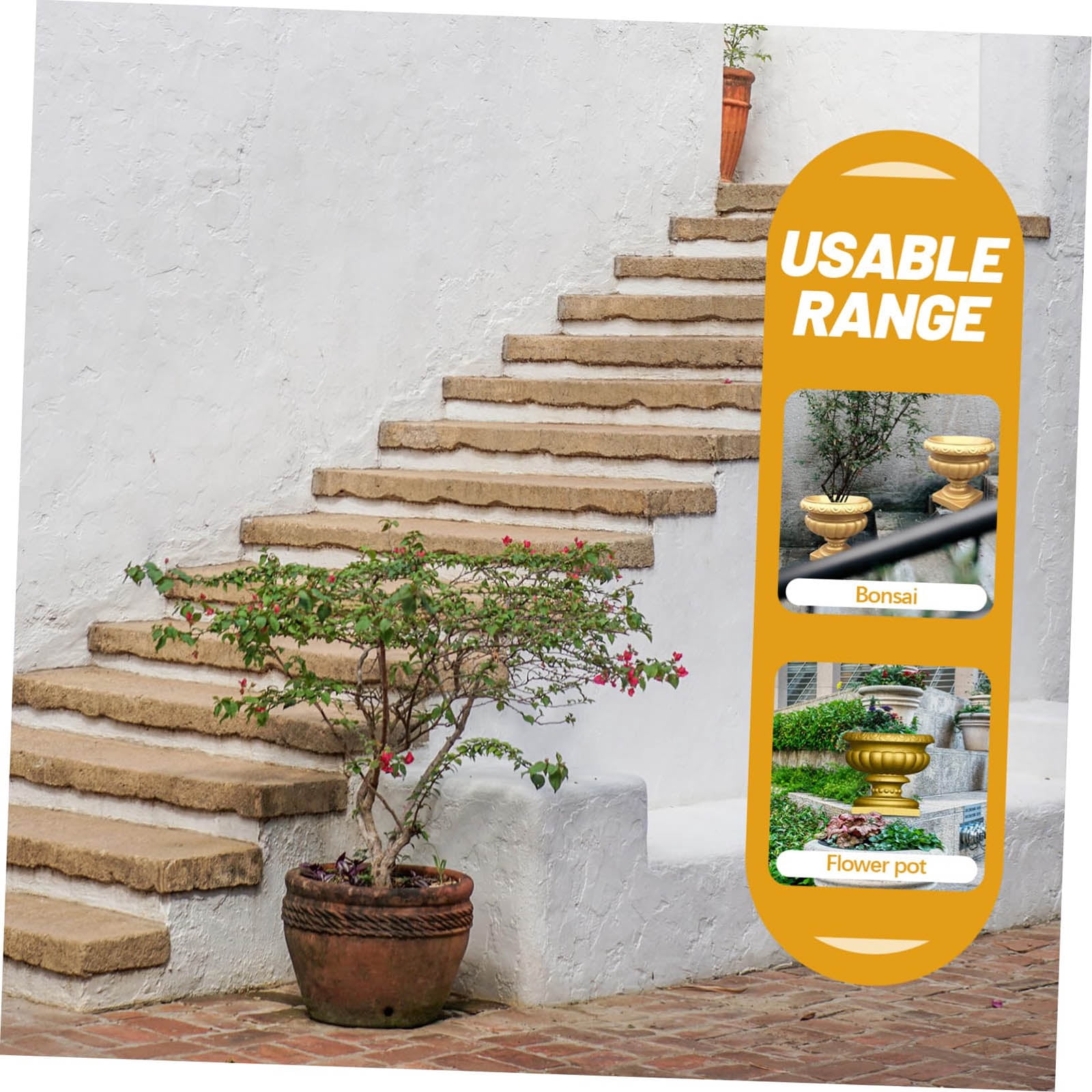 European Flower Pot Mold Plastic Cement Concrete Mould Bonsai Planter Making Vase Resin Soap Storage Box Moulds Crafts