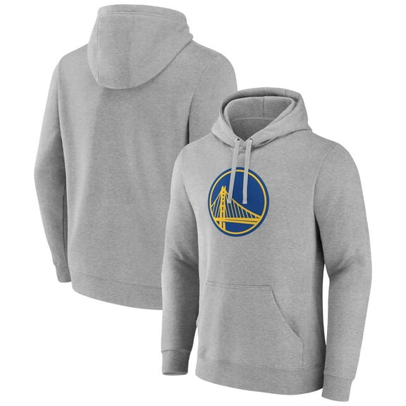 Men's Gray Golden State Warriors Alternate Logo Pullover Hoodie