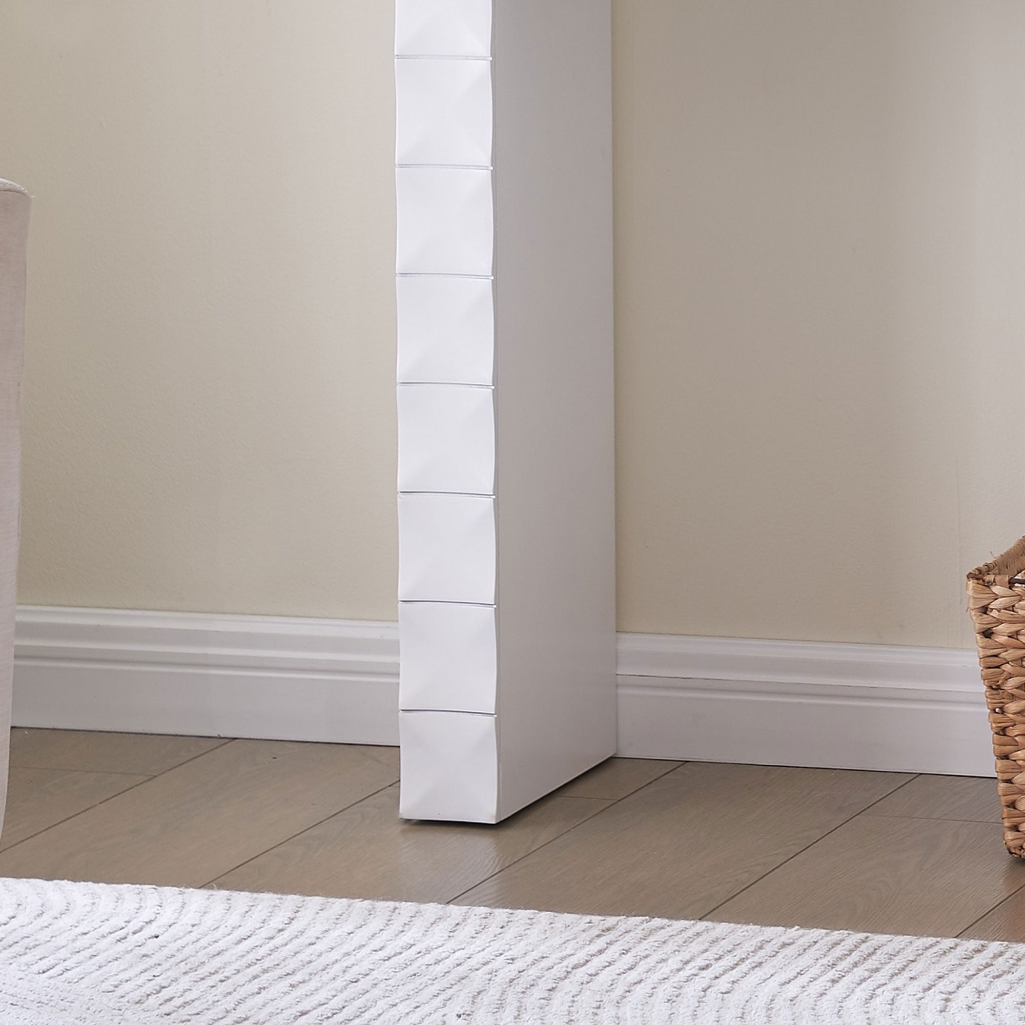 Kings Brand Furniture Turlock Wooden Console Table - Sofa Table, Side Table, Entryway Table, Display Table Perfect for Hallway, Living Room, Foyer (White)