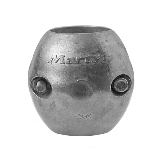 Martyr Anodes, CMX09, Zinc Streamlined Shaft Anode (2.9 H x 3.6 OD x 2 ID) – Marine Boat Sacrificial Anode for Saltwater Corrosion Protection