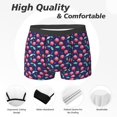 thumbnail image 2 of Men's Boxer Briefs, Cool Mirror Cherries Soft Comfy Mens Underwear Boxer Briefs Breathable With Widen Waist, 2 of 7
