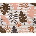 thumbnail image 4 of oneOone Coton Flex Brun Tissu Rayé & Feuilles Bloc Robe Tissu Tissu Imprimé par la Cour 40 Pouces de Large, 4 of 4