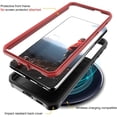 thumbnail image 3 of ArmadilloTek Vanguard Compatible with Samsung Galaxy S21+ Plus Case, Military Grade Full-Body Rugged with Built-in Kickstand [Screenless Version] - Red, 3 of 4