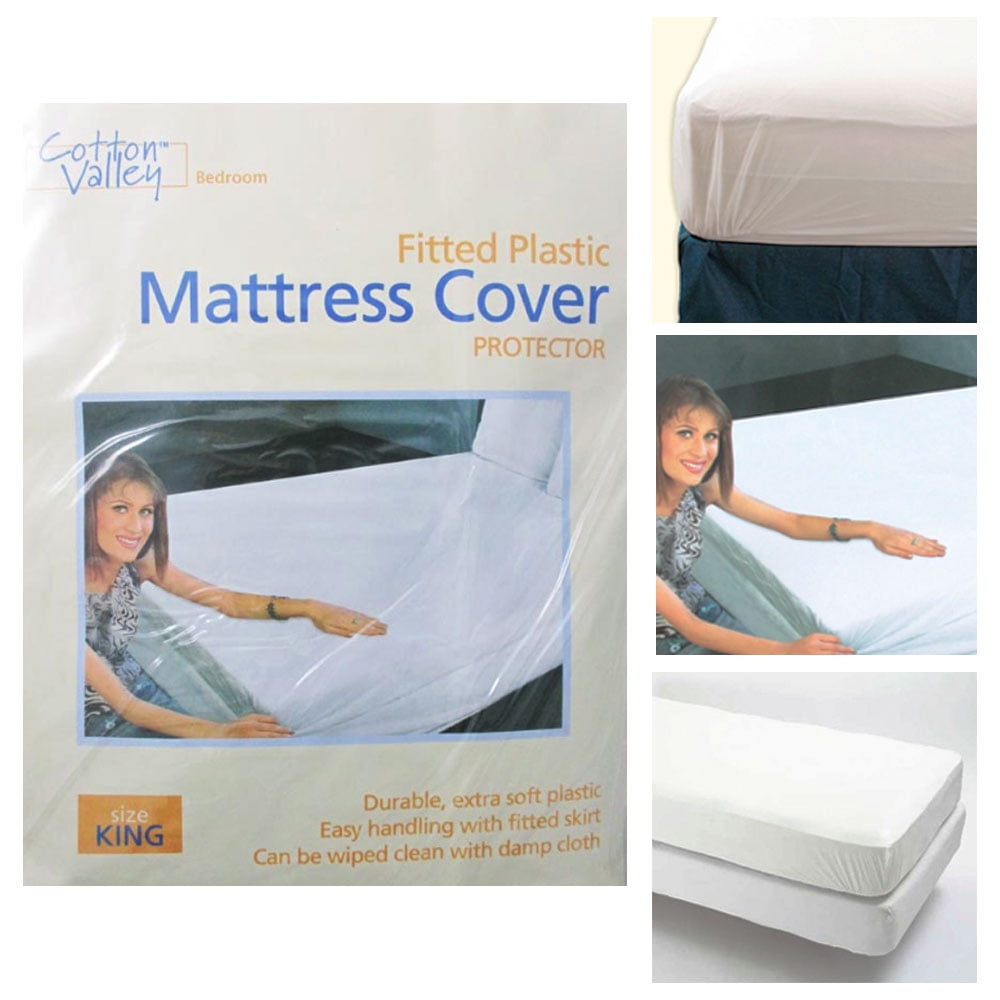 12 Pc Lot King Size Fitted Mattress, Plastic Mattress Cover King Size Bed