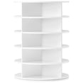 thumbnail image 6 of HOOBRO 5-Tier 20 Pair Rotating Shoe Rack Entryway Hallway Coatroom Hallway White WT05SC01, 6 of 9